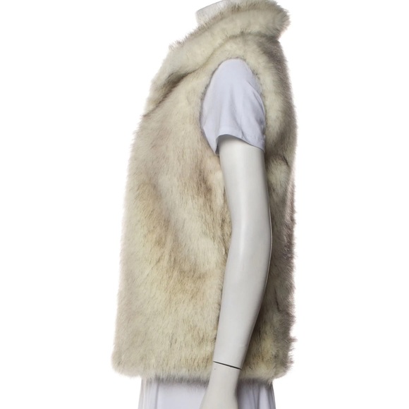 Alberto Makali Faux Fur Suede Vest – Brown, Sleeveless, Sz L, Trendy Boho Style - Picture 3 of 14